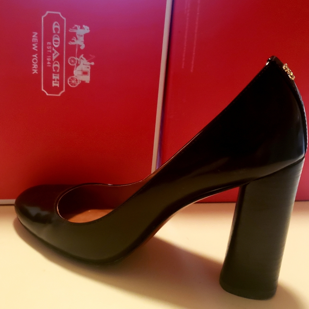 Coach Ophelia Box Calf Heels
